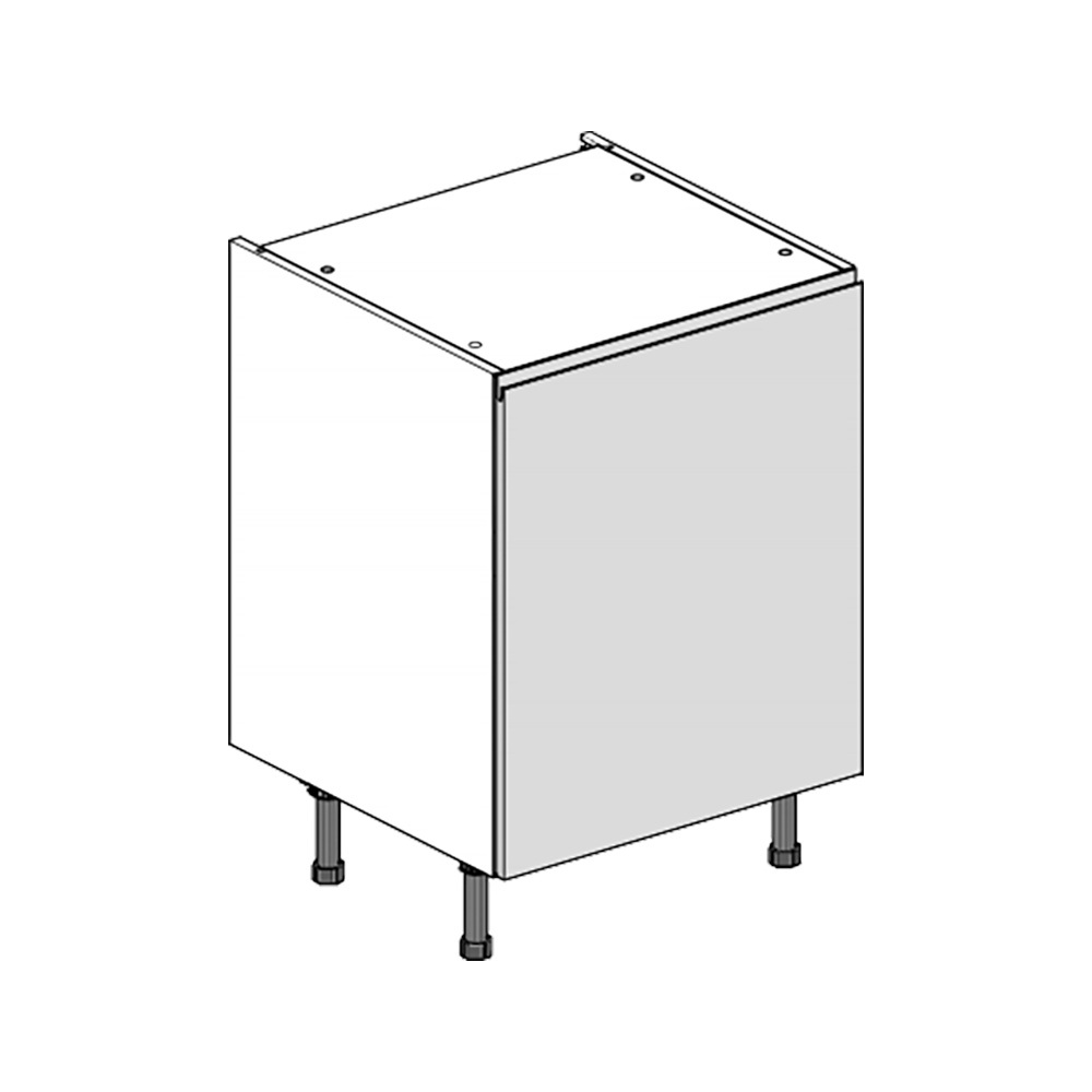 JPull Gloss Graphite 600 Base Rigid Kitchen Kit