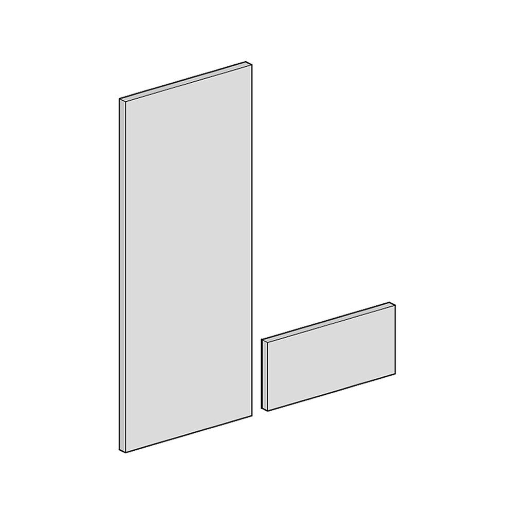 Slab Gloss Graphite 283 x 596 Door Kitchen Kit