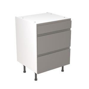 j pull 600 3 drawer base cabinet dust grey