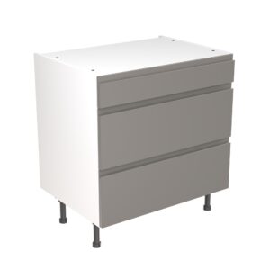 j pull 800 3 drawer base cabinet dust grey