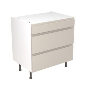 j pull 800 3 drawer base cabinet light grey
