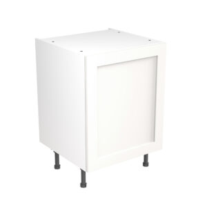 shaker 600 base cabinet white
