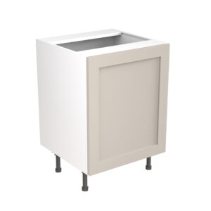 shaker 600 sink hob base cabinet light grey