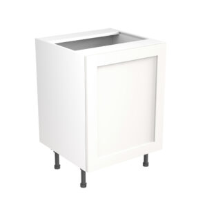 shaker 600 sink hob base cabinet white