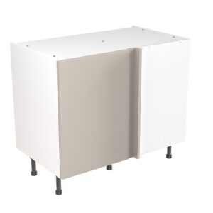 slab 1000 blind corner base cabinet light grey
