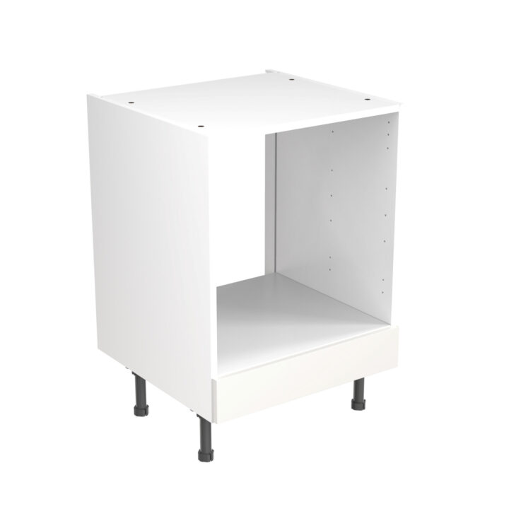 slab 600 oven base cabinet white