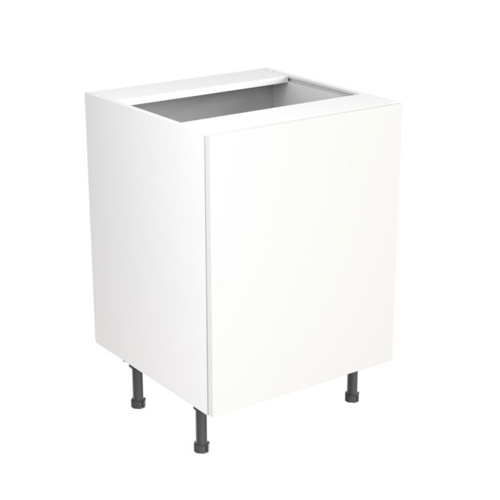 slab 600 sink hob base cabinet white