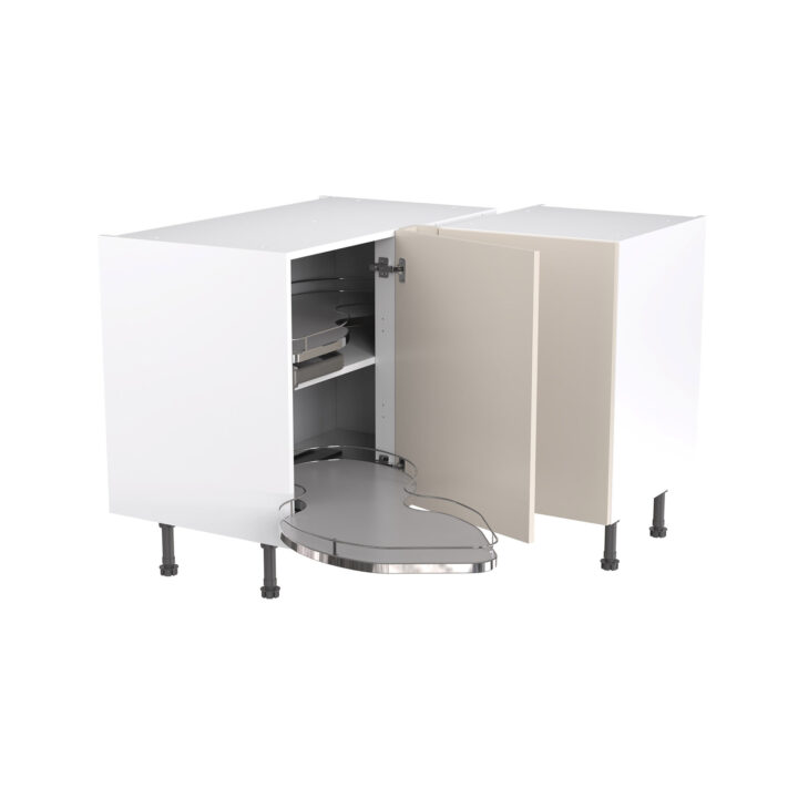 Slab 1000 Blind Corner Base Cabinet Nuvola LH Light Grey