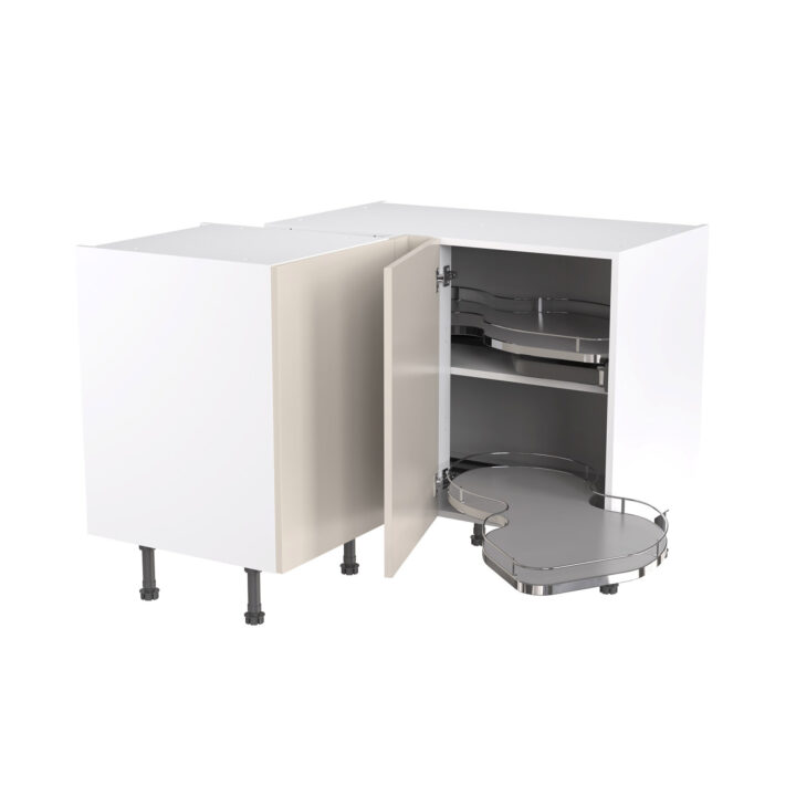 Slab 1000 Blind Corner Base Cabinet Nuvola RH Light Grey