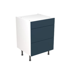 Slab 600 3 Drawer Base Cabinet Indigo Blue