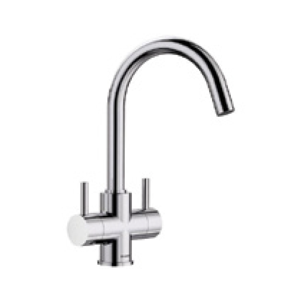 Silk Twin Lever Tap | Kitchen Kit