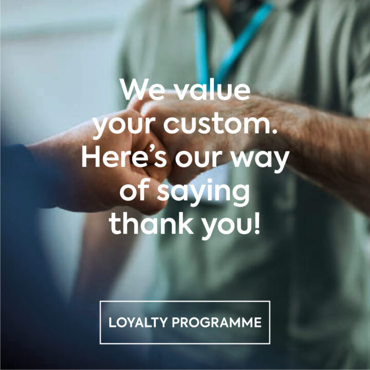 We value your custom. Here's our way of saying thanks.