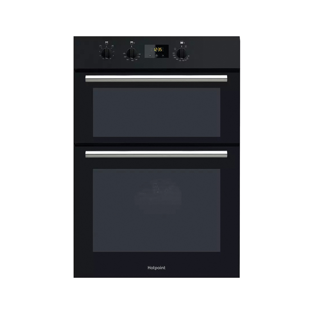 Hotpoint Double Oven Eye Level Black Kitchen Kit