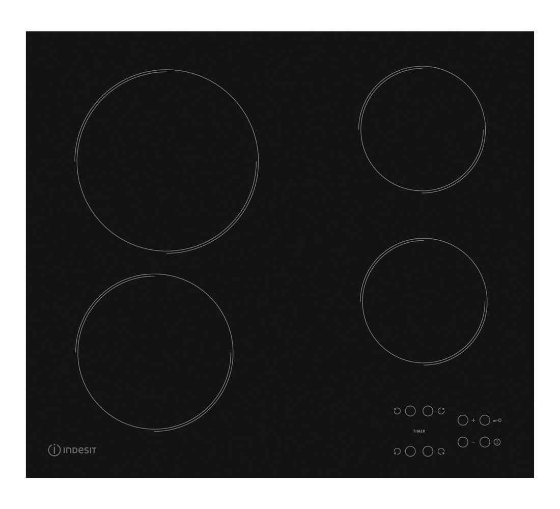 Indesit Ceramic Hob 4 Ring Kitchen Kit