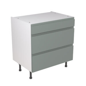 J Pull 800 3 Drawer Base Cabinet Sage Green