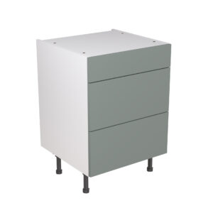 Slab 600 3 Drawer Base Cabinet Sage Green