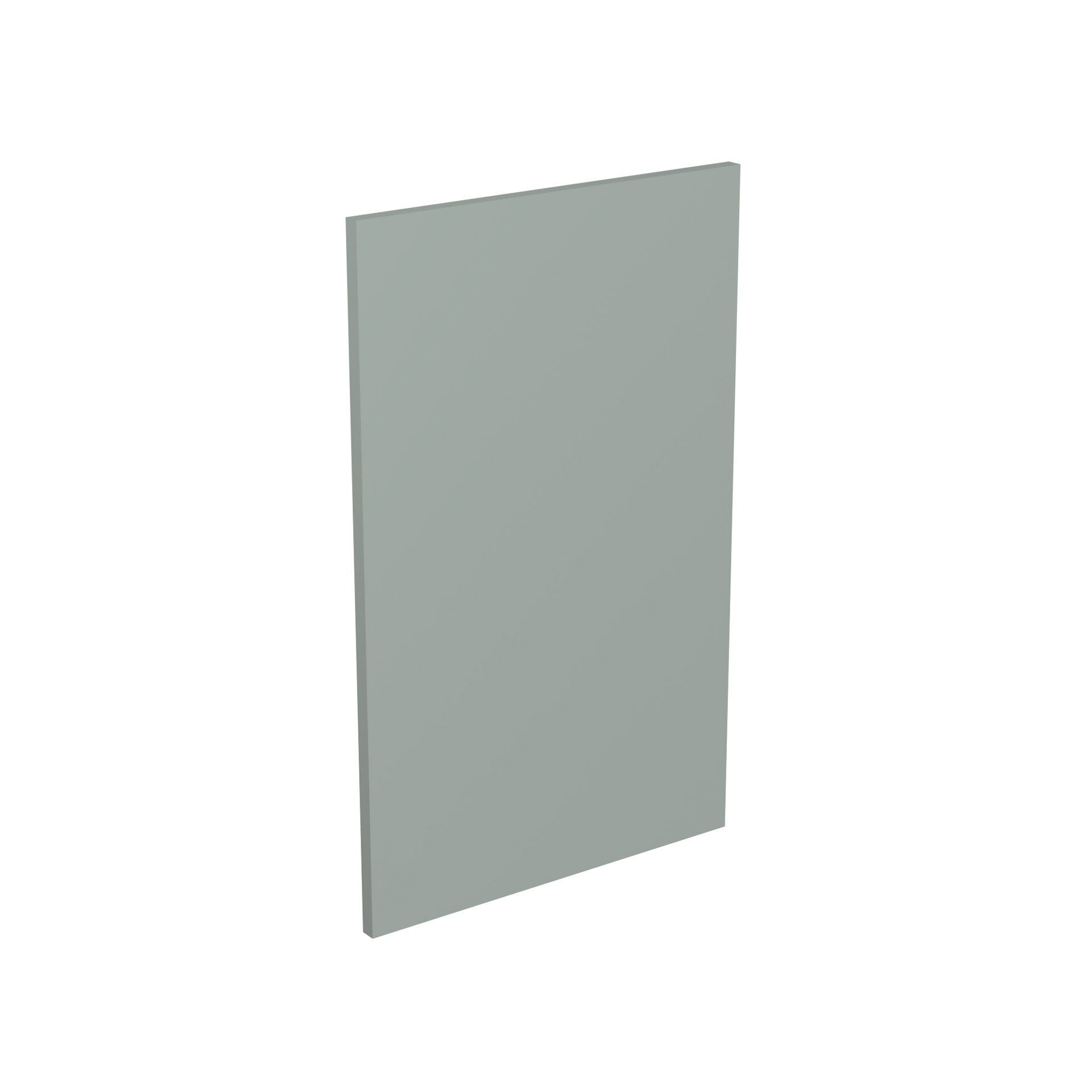 Slab Matt Sage Green 600 Base End Panel | Kitchen Kit