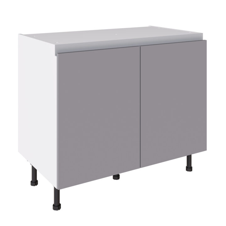 True Handleless 1000 Base Cabinet Light Grey