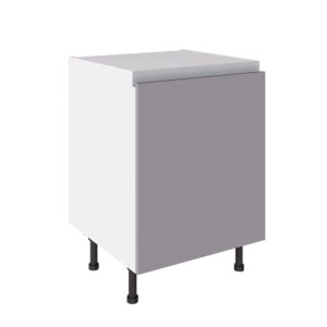 True Handleless 600 Base Cabinet Light Grey