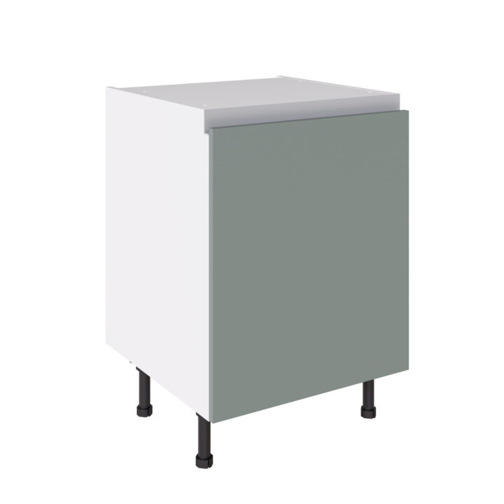 True Handleless 600 Base Cabinet Sage Green