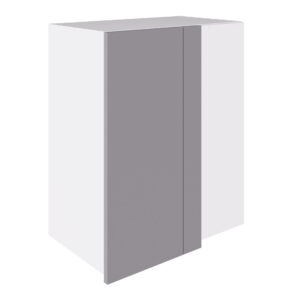 True Handleless 600 Blind Corner Wall Cabinet Light Grey