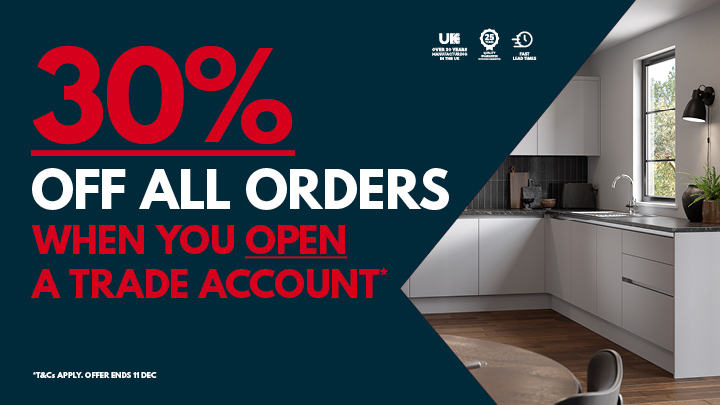 30% off all orders when you open a trade account