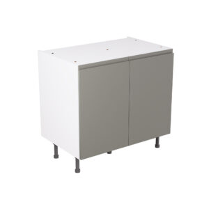 J Pull Gloss Dust Grey 900 Base Kitchen Cabinet