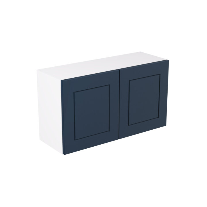 Shaker Matt Indigo Blue 800 Double Extractor Wall Kitchen Cabinet