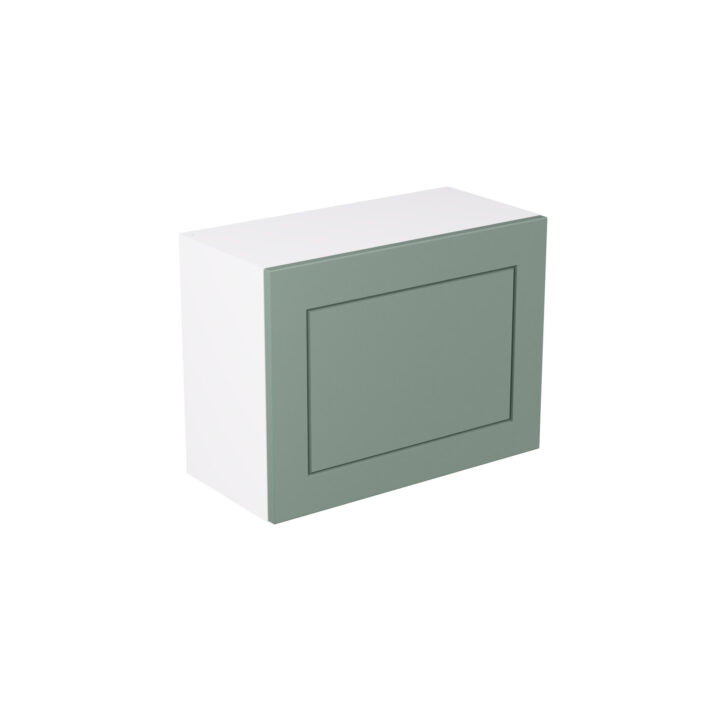 Shaker Matt Sage Green 600 Single Extractor Wall Kitchen Cabinet