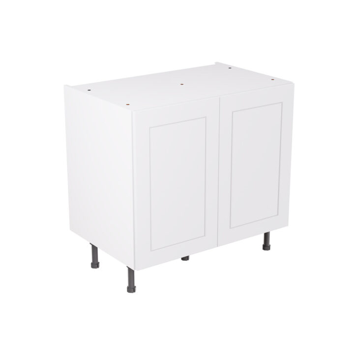 Shaker Matt White 900 Base Kitchen Cabinet