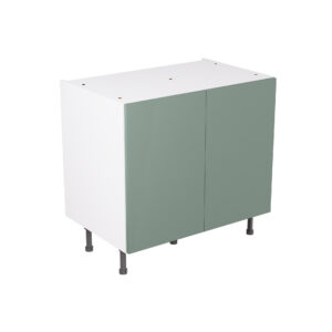 Slab Matt Sage Green 900 Base Kitchen Cabinet