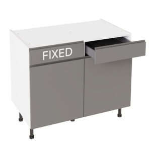 J Pull Gloss Dust Grey 1000 RH Drawerline Base Kitchen Cabinet