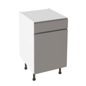 J Pull Gloss Dust Grey 500 Drawerline Base Kitchen Cabinet