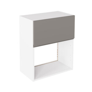 J Pull Gloss Dust Grey 600 Microwave Wall Kitchen Cabinet