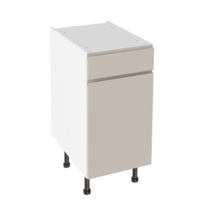 J Pull Gloss Light Grey 400 Drawerline Base Kitchen Cabinet