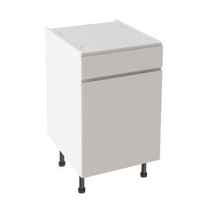 J Pull Gloss Light Grey 500 Drawerline Base Kitchen Cabinet