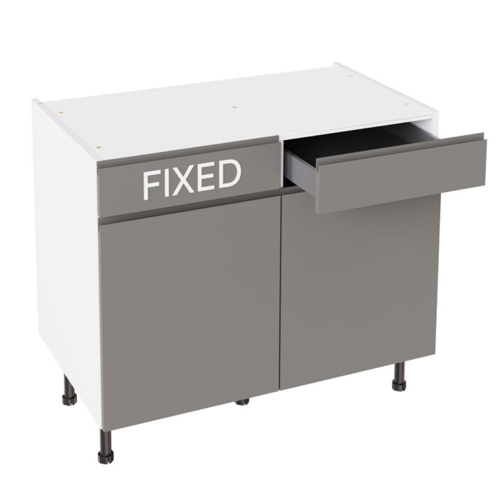 J Pull Matt Dust Grey 1000 RH Drawerline Base Kitchen Cabinet