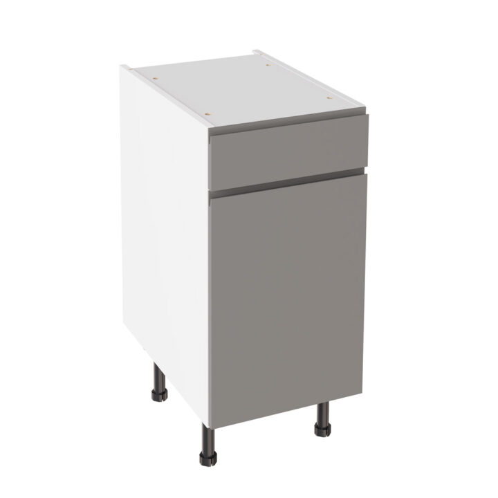 J Pull Matt Dust Grey 400 Drawerline Base Kitchen Cabinet