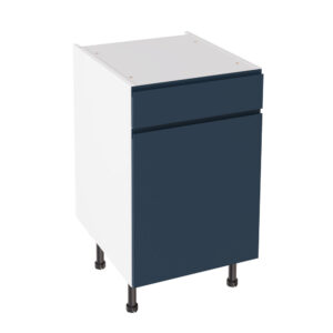 J Pull Matt Indigo Blue 500 Drawerline Base Kitchen Cabinet