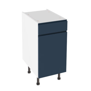 J Pull Matt Indigo Blue 400 Drawerline Base Kitchen Cabinet