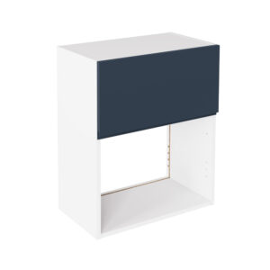 J Pull Matt Indigo Blue 600 Microwave Wall Kitchen Cabinet