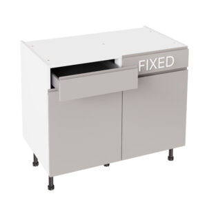 J Pull Matt Light Grey 1000 LH Drawerline Base Kitchen Cabinet