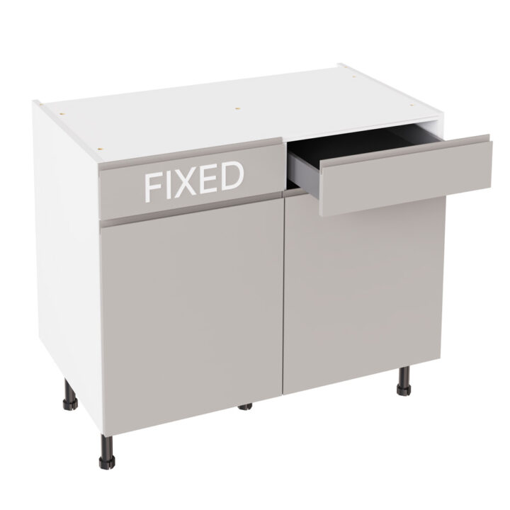 J Pull Matt Light Grey 1000 RH Drawerline Base Kitchen Cabinet