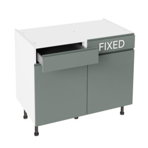 J Pull Matt Sage Green 1000 LH Drawerline Base Kitchen Cabinet