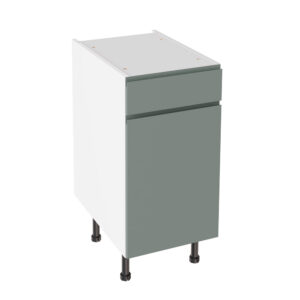 J Pull Matt Sage Green 400 Drawerline Base Kitchen Cabinet