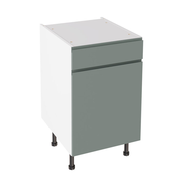 J Pull Matt Sage Green 500 Drawerline Base Kitchen Cabinet