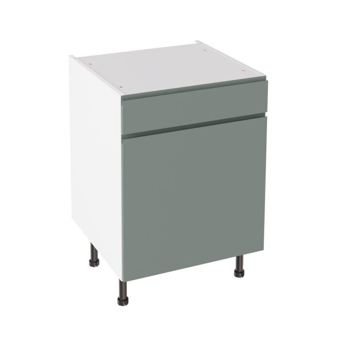 J Pull Matt Sage Green 600 Drawerline Base Kitchen Cabinet