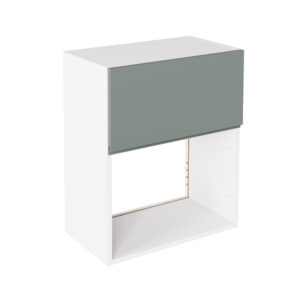 J Pull Matt Sage Green 600 Microwave Wall Kitchen Cabinet