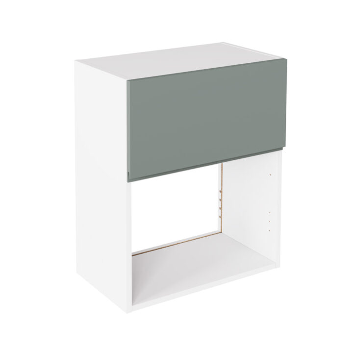 J Pull Matt Sage Green 600 Microwave Wall Kitchen Cabinet