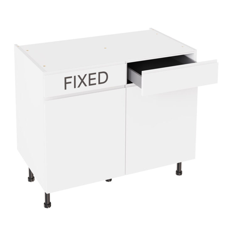 J Pull Matt White 1000 RH Drawerline Base Kitchen Cabinet